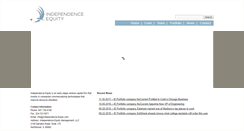 Desktop Screenshot of independence-equity.com